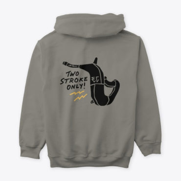 Two Stroke Only - Charcoal Hoodie