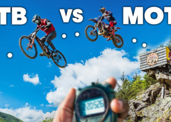 Jonny Walker Challenges Red Bull Hardline on Beta Motorcycle!